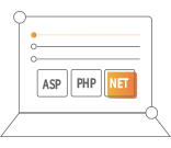 支持ASP、PHP、.Net等多種語言開發(fā)